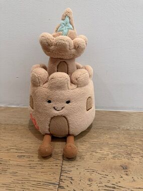 Plush Sandcastle Toy - Soft Beige Kids Toy